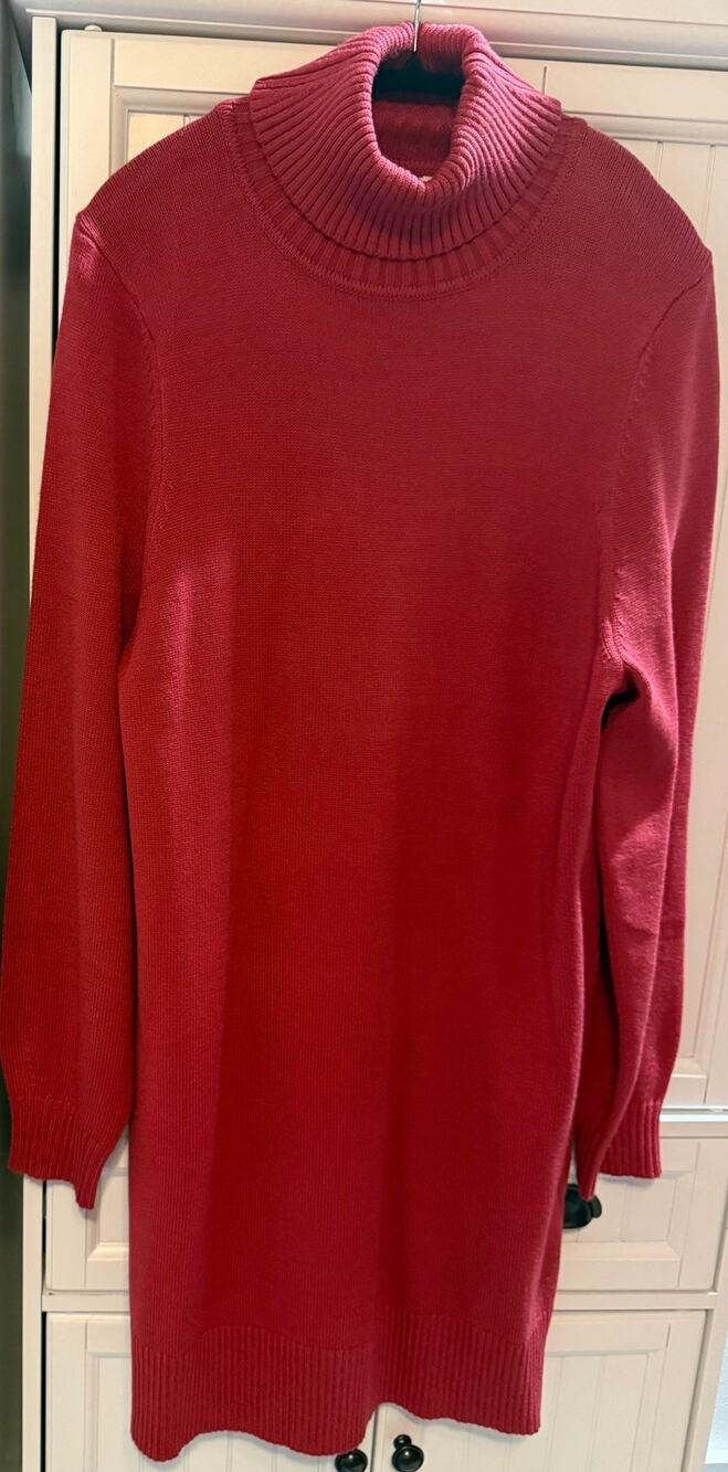 Splendid x Cella Jane Neck Sweater Dress rustic sz XL NWT